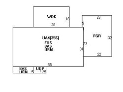 9 Oak Hill St, Newton MA  02459-3454 floor plan