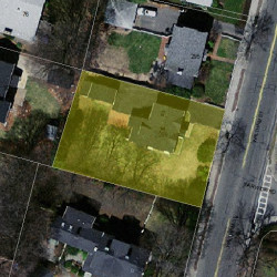 299 Waltham St, Newton MA  02465-1722 aerial view