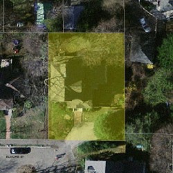 21 Elmore St, Newton MA  02459-1118 aerial view