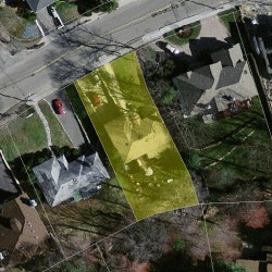 47 Brookline St, Newton MA 02467 aerial view