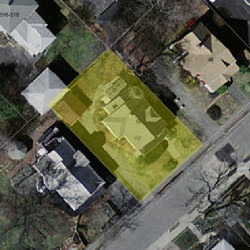 55 Judkins St, Newton MA  02460-1415 aerial view