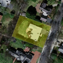 203 Beethoven Ave, Newton MA 02468-1747 aerial view