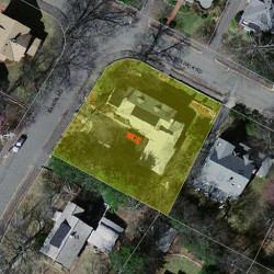 30 Berwick Rd, Newton MA  02459-2101 aerial view