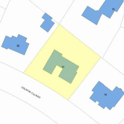 66 Country Club Rd, Newton MA  02459-3064 plot plan