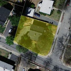 93 Adena Rd, Newton MA  02465-1220 aerial view