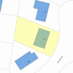 45 Colgate Rd, Newton MA  02462-1304 plot plan