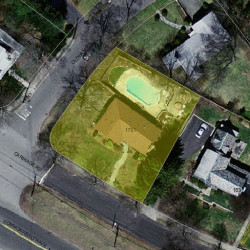 1701 Commonwealth Ave, Newton MA 02465-2827 aerial view