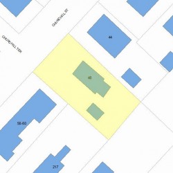 48 Churchill St, Newton MA 02460-1444 plot plan