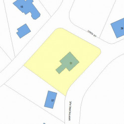 51 Hawthorne Ave, Newton MA 02466-2817 plot plan