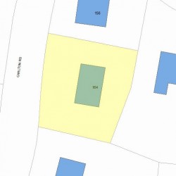 164 Carlton Rd, Newton MA 02468-1801 plot plan