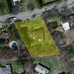 110 Rachel Rd, Newton MA  02459-2913 aerial view