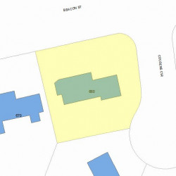660 Beacon St, Newton MA 02459-1942 plot plan