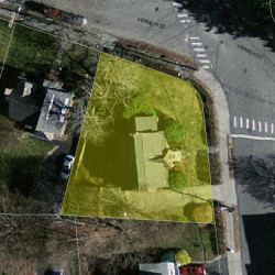 77 Park St, Newton MA 02458-2025 aerial view