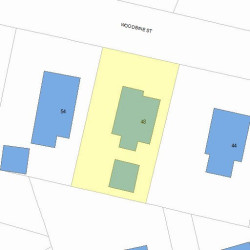 48 Woodbine St, Newton MA 02466-1809 plot plan