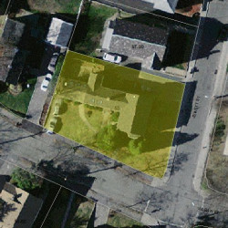 53 Waban St, Newton MA 02458-1456 aerial view