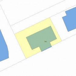 141 Bridge St, Newton MA 02458-1105 plot plan