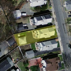 25 Harrington St, Newton MA 02460-1525 aerial view