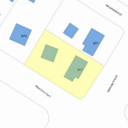 2077 Washington St, Newton MA 02462-1518 plot plan