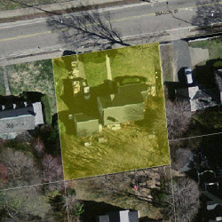 350 Beacon St, Newton MA 02459 aerial view