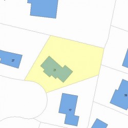 21 Overlook Park, Newton MA  02459-1344 plot plan