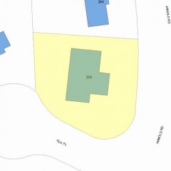 234 Arnold Rd, Newton MA 02459-3047 plot plan