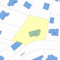 61 Upham St, Newton MA  02465-1546 plot plan