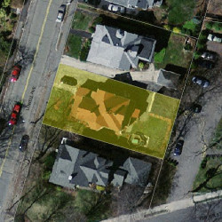 122 Lowell Ave, Newton MA  02460-1503 aerial view
