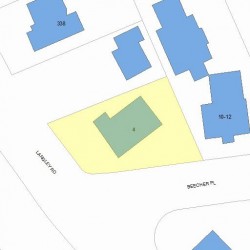4 Beecher Pl, Newton MA 02459-2313 plot plan