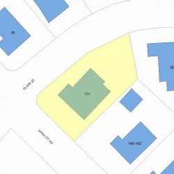 134 Langley Rd, Newton MA 02459-2056 plot plan