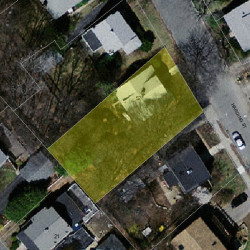 52 Harding St, Newton MA 02465-1320 aerial view