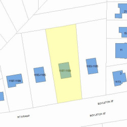 1189 Boylston St, Newton MA 02464-1005 plot plan