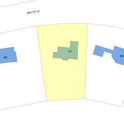 480 Beacon St, Newton MA 02459 plot plan