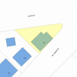 107 Mount Vernon St, Newton MA 02465-2559 plot plan