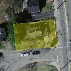 3 Fisher Ave, Newton MA  02461-1145 aerial view