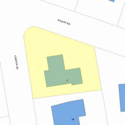 8 Exmoor Rd, Newton MA 02459-1208 plot plan