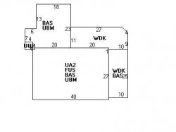 272 Highland Ave, Newton MA  02465-2514 floor plan