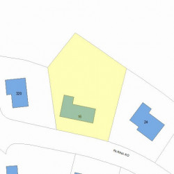 16 Farina Rd, Newton MA 02459-2860 plot plan