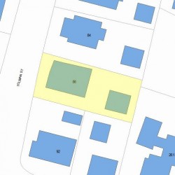 86 Tolman St, Newton MA 02465-1020 plot plan