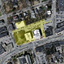 1321 Washington St, Newton MA  02465-2011 aerial view