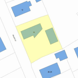16 Cross St, Newton MA 02465-2102 plot plan