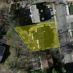 61 Oakmont Rd, Newton MA  02459-2530 aerial view