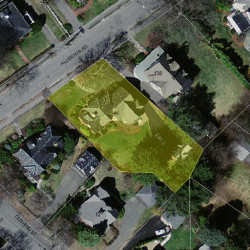 146 Allerton Rd, Newton MA  02461-1202 aerial view