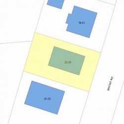 25 Bridges Ave, Newton MA 02460-2016 plot plan