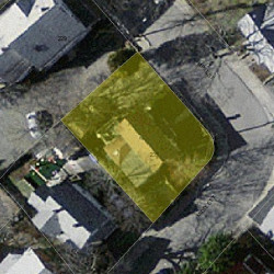 235 Chapel St, Newton MA  02458-1309 aerial view