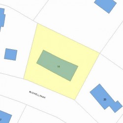 14 Buswell Park, Newton MA 02458-2304 plot plan