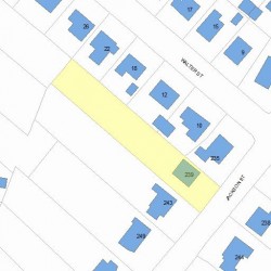 239 Jackson St, Newton MA 02459-2523 plot plan