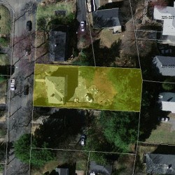 12 Fairfield St, Newton MA  02460-2108 aerial view