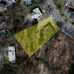 406 Fuller St, Newton MA 02465-2824 aerial view