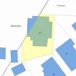 37 William St, Newton MA 02465-1043 plot plan