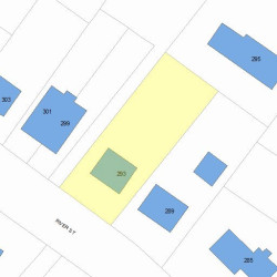 293 River St, Newton MA  02465-1437 plot plan